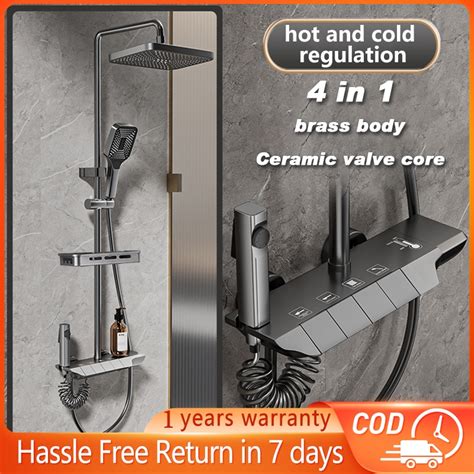 MANUYAMA Shower Set With Faucet Bidet 4 In 1 Shower Set Hot And Cold Hot And Cold Shower Set