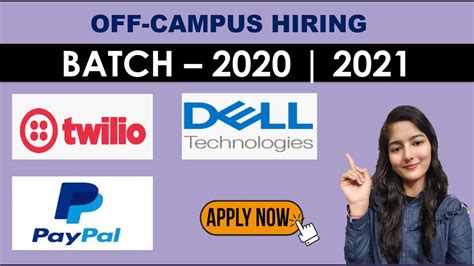 Off Campus Hiring Batch 2020 2021 Off Campus YouTube