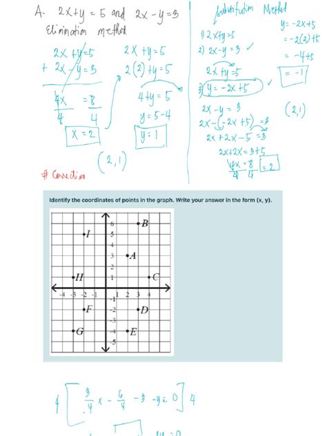 cartesian plane  linear functions