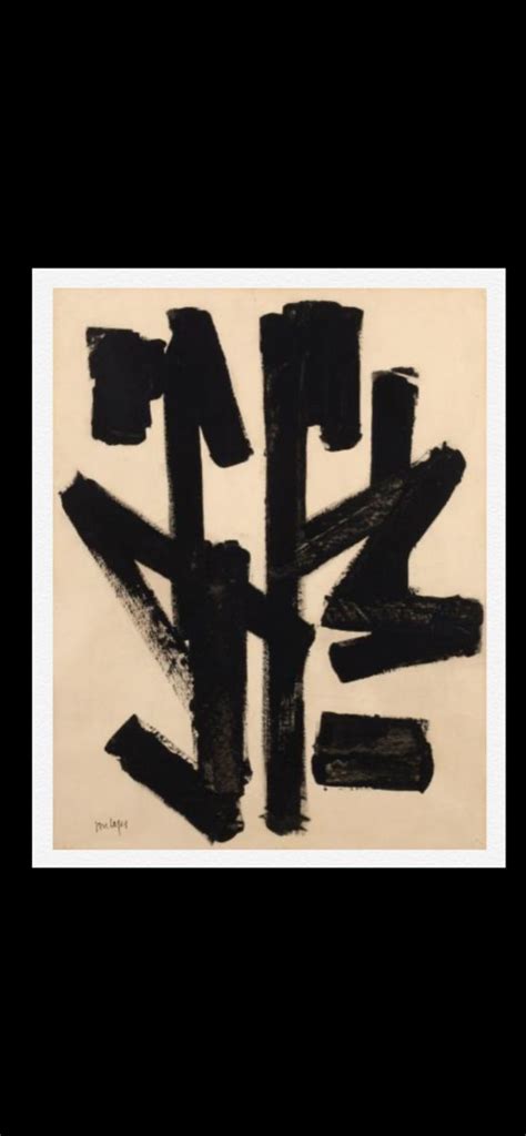 Pierre Soulages Peinture Sur Papier 1950 65 X 50 1950 Brou De