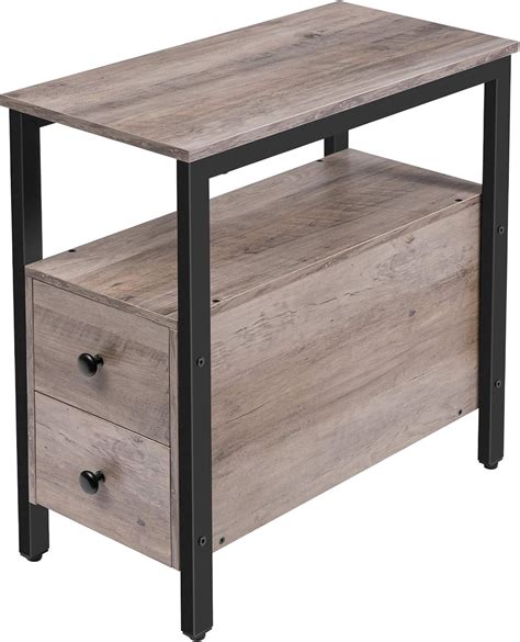 Hoobro End Table Chairside Table With Drawer And Open Storage Shelf