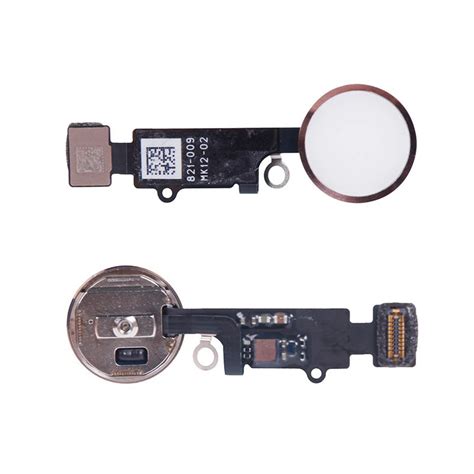 Ykaiserin For Iphone Home Button Fingerprint With Flex Cable For