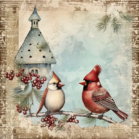 Christmas Cardinal Calendar Art Free Stock Photo Public Domain Pictures