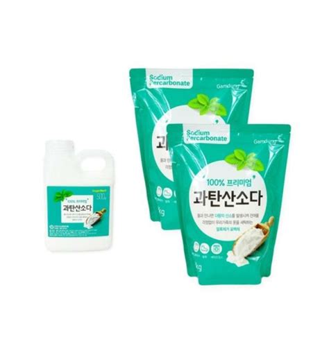 감동 과탄산소다용기 500g 1개감동 과탄산소다리필 2kg 2개 과탄산소다 천연 티몬