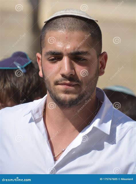 Portrait of Young Man during a Bar Mitzvah Editorial Image - Image of ...