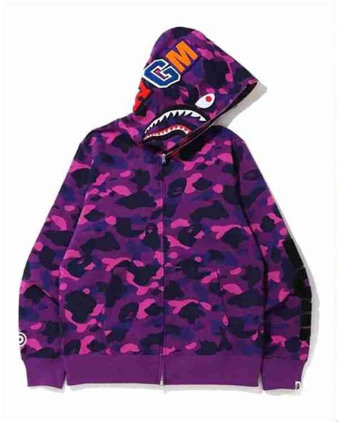 Bape Purple Hoodie Movie Leather Jackets