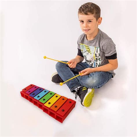 Notas Glockenspiel Xil Fono Ritmo Musical Percus Grandado