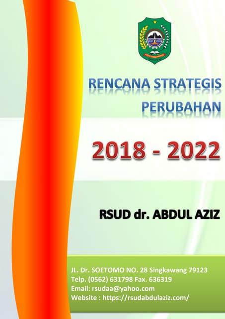 1 Renstra Perubahan Rsud Dr Abdul Aziz 2018 2022 Pdf