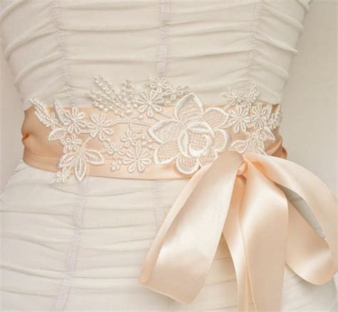 Picture Of Diy Beautiful Lace Bridal Sash