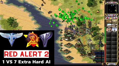 Red Alert 2 Eagle Island I 7 Vs 1 Extra Hard Ai Youtube