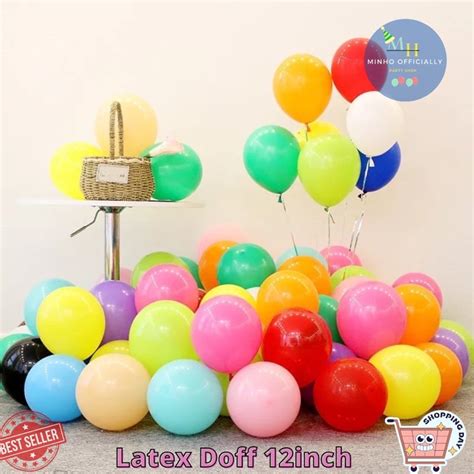 Jual Balon Latex Doff Balon Latex Doff 12inch Per Pack Isi 100