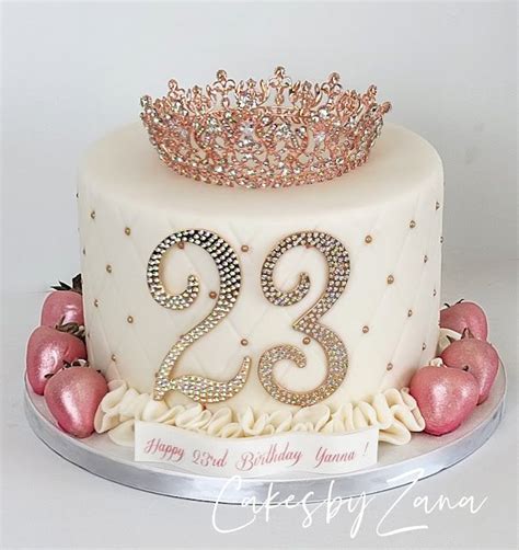 23rd Birthday Cake in 2023 | 23 birthday cake, Elegant birthday cakes ...