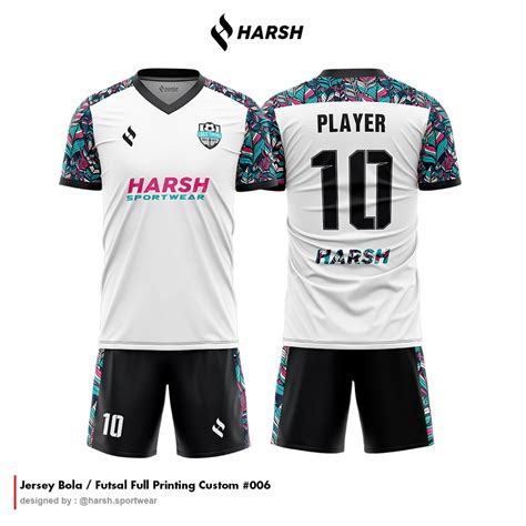 Jual Jersey Baju Futsal Full Printing Bebas Custom Design Free Nama