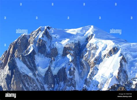 Mont Blanc Highest Peak In Alps Stock Photo Alamy