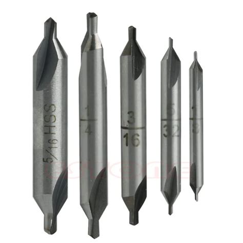 Pcs Degree Hss Center Spotting Drill Bits Combined Countersink High