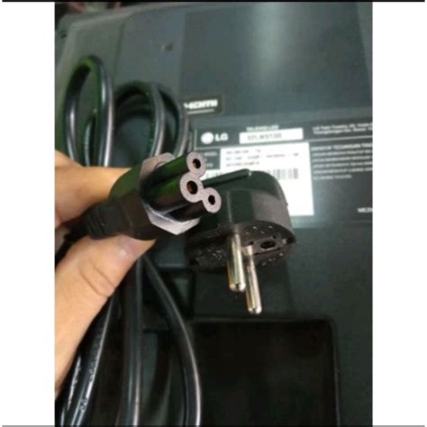 Jual Kabel Power Tv Lcd Led LG Lubang 3 Bulat Shopee Indonesia