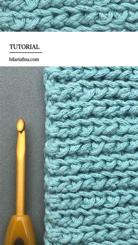 Midi Crochet Ribbing Stitch Learn Hilaria Fina In Crochet