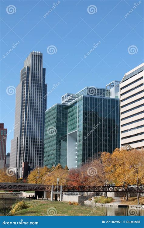 Downtown Omaha Nebraska Skyline Stock Image - Image of urban, omaha ...