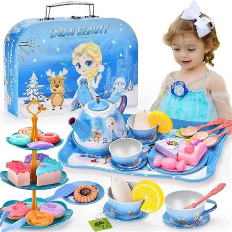 Kifunppy Frozen Toys for Girls,Pretend Tea Party Set Play Kitchen Toy ...