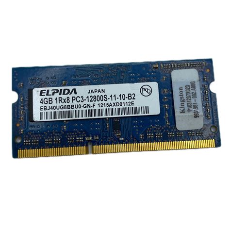 Оперативна пам'ять для ноутбука ELPIDA (SO-DIMM, DDR3, 4Gb, 1600MHz ...