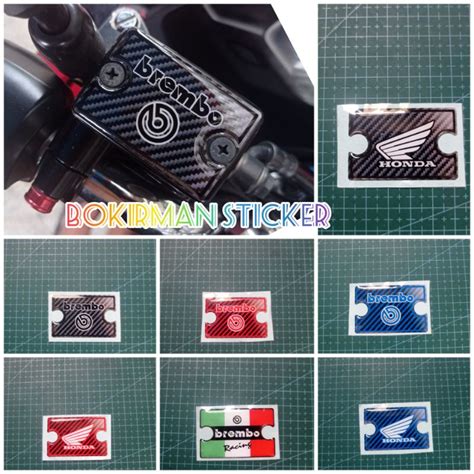 Jual Sticker Emblem Tutup Minyak Master Rem Honda Pcx Vario Timbul