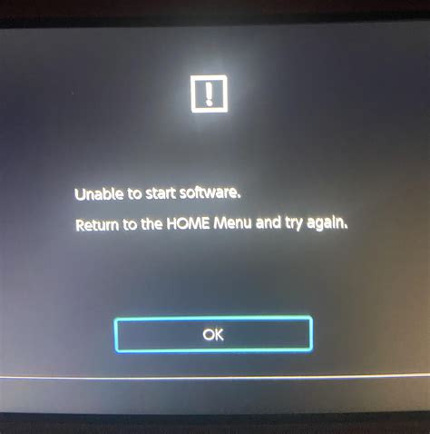 My Nintendo Switch Lite Keeps Giving Me The Unable To Start Software