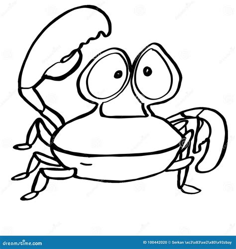 Crab Coloring Book Vector Illustration | CartoonDealer.com #97072320