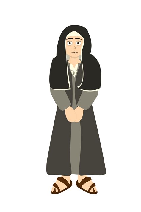 Cartoon Bible Character Mary Magdalene Png