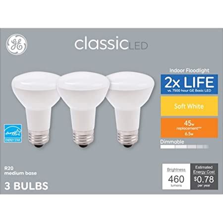 Ge Relax Pack W Equivalent Dimmable Soft White R Led Light