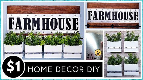 New Dollar Tree Diy Farmhouse Wall Sign With Bins High End Home Decor