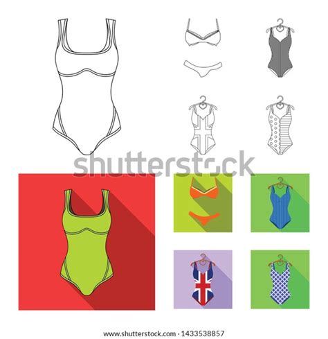Vector Illustration Bikini Fashion Logo Set Vector De Stock Libre De Regal As