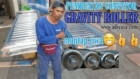 Proses Pembuatan And Pemasangan Assy Gravity Roller Conveyor Youtube