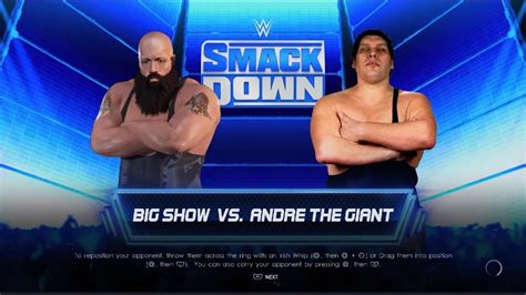 Wwe 2k22 Big Show Vs Andre The Giant Youtube