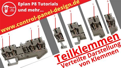 Eplan P Tutorial Teilklemmen Verteilte Darstellung Von Klemmen