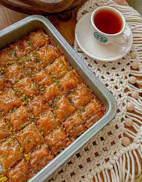 Traditional Persian Baklava Recipe In Oven And Pan