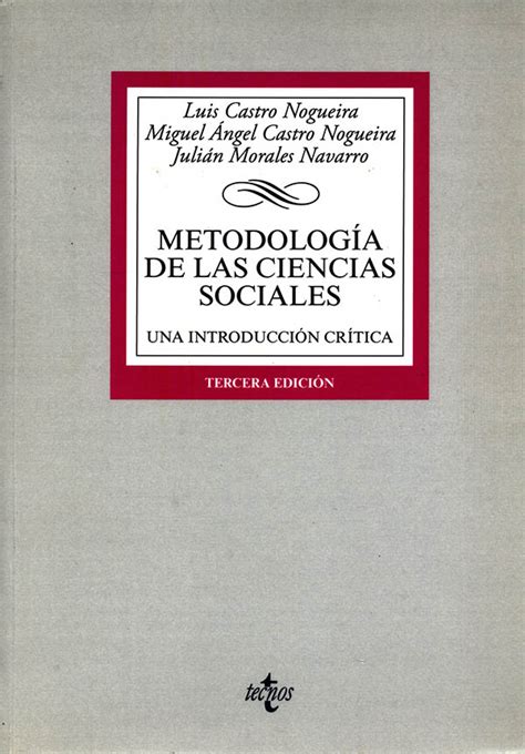 Metodología De Las Ciencias Sociales Editorial Temis