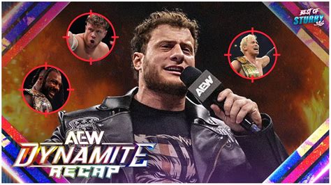 Mjf Est De Retour En Mode Noscope Aew Dynamite Recap Du Juin