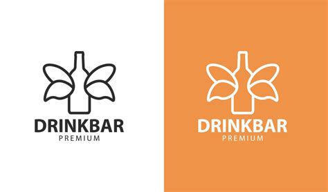 Drink Bar Logo Template Simple Design 15293596 Vector Art At Vecteezy