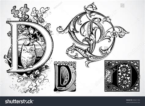 Vector Letter D Set 2 Stock Vector (Royalty Free) 32621104 | Shutterstock 