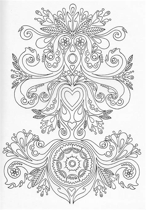 Scandinavian Folk Art Coloring Pages Coloring Pages