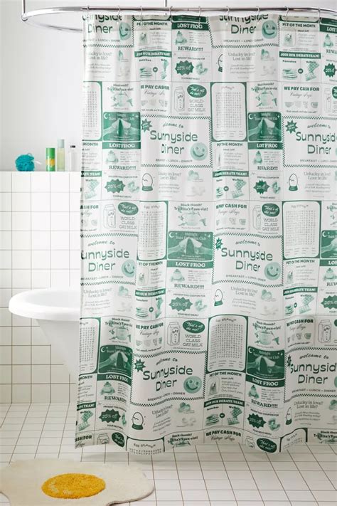 Diner Shower Curtain Urban Outfitters