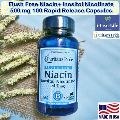 Flush Free Niacin Inositol Nicotinate Mg