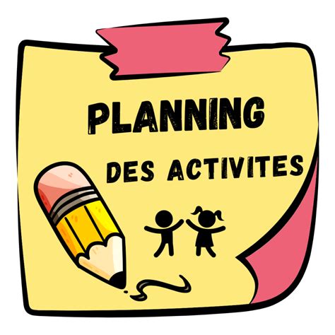 PLANNING ACTIVITES Mercredis Et Vacances MENU Mission Danimation