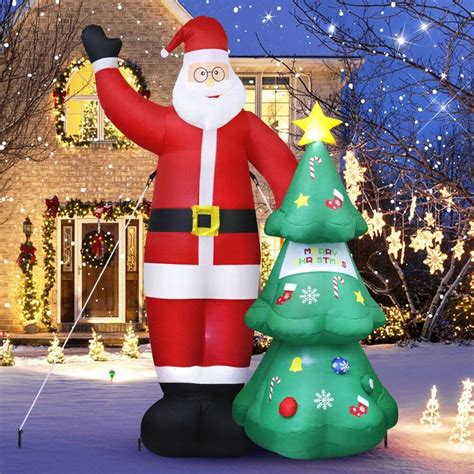 Christmas Inflatable Santa Claus 8 Foot Xmas Inflatable Santa Blow Up