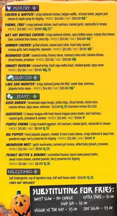 Menu at Melt Bar and Grilled, Akron