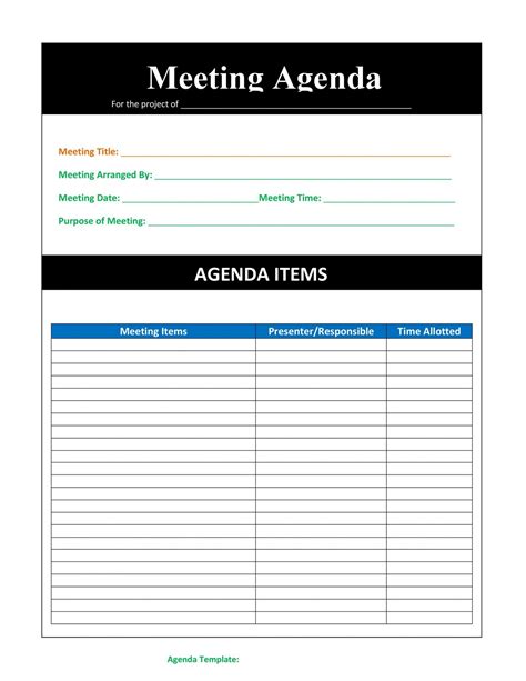 sample 46 effective meeting agenda templates ᐅ templatelab word agenda