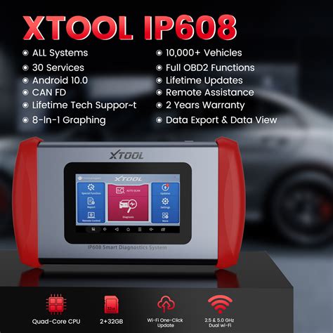 XTOOL Inplus IP608 OBD2 Scanner Diagnostic Tool