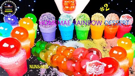 Asmr Rainbow Dessert Part Mukbang