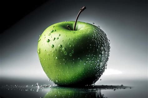 Premium AI Image | Green fresh apple isolated