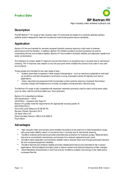 Hydraulic Oil Viscosity Chart Pdf - Minga